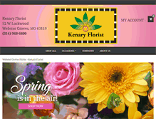 Tablet Screenshot of kenaryparkflorist.com